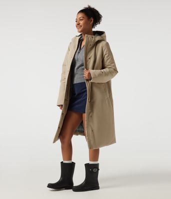 Hooded Long Sleeve Open Front Loneline Casual Down Jacket with Pockets Hooded Long Sleeve Open Front Loneline Casual Down Jacket with Pockets