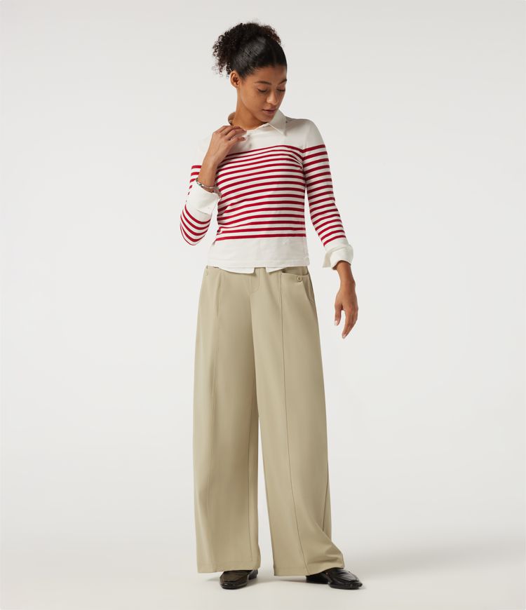 Halara DayStretch Mid Rise Wide Leg Work Pants with Pockets Halara DayStretch Mid Rise Wide Leg Work Pants with Pockets