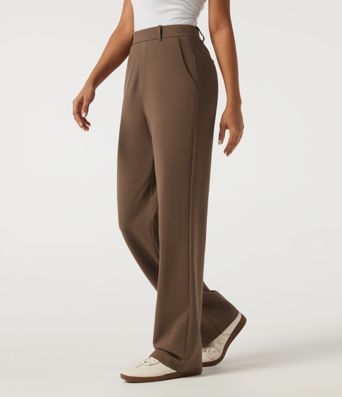Halara Flex™ High Waisted Straight Leg Work Pants with Pockets Halara Flex™ High Waisted Straight Leg Work Pants with Pockets