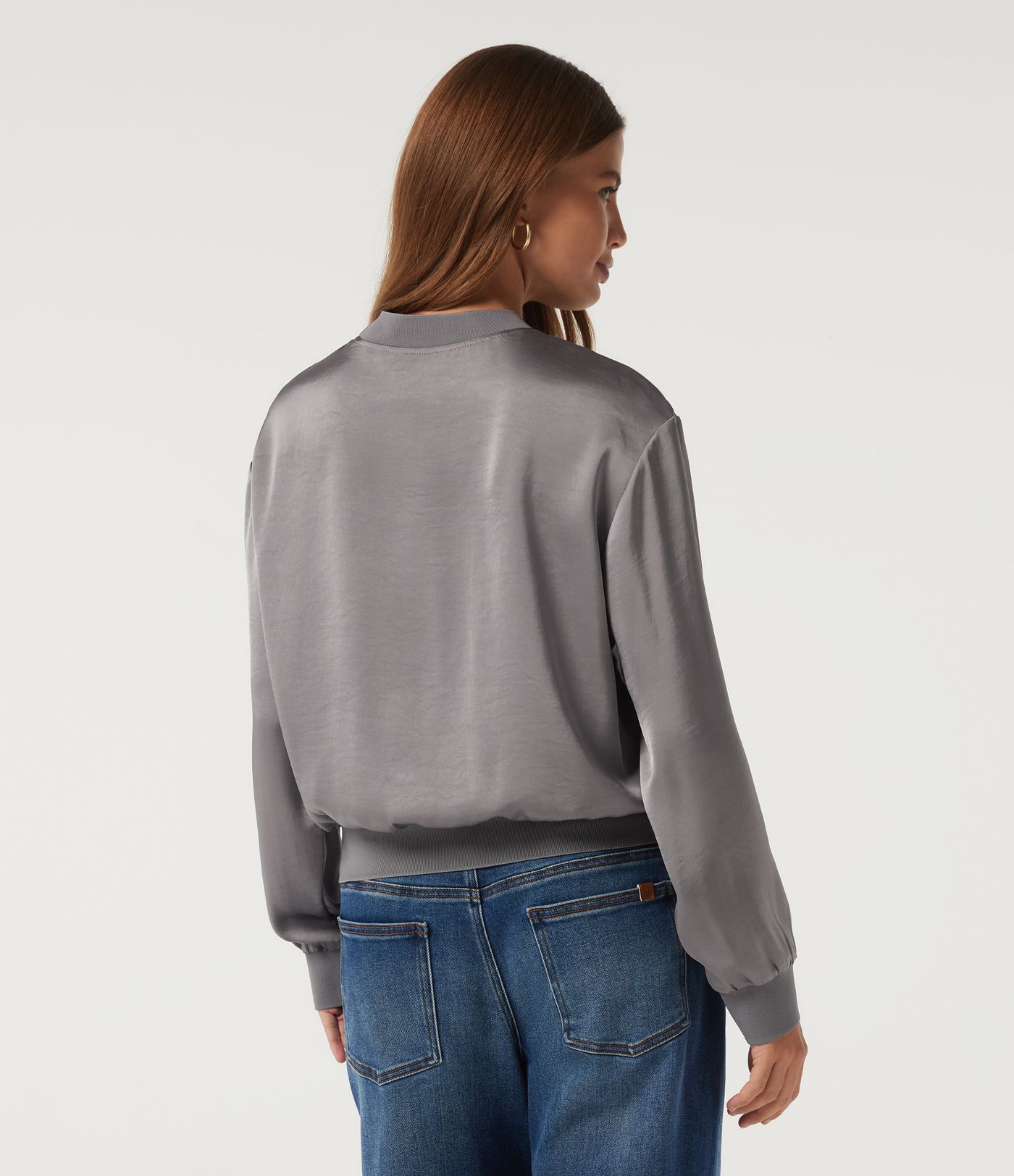 Round Neck Long Sleeve Casual Blouse