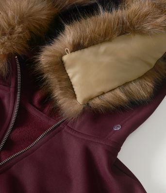 Full-Zip Casual Sweatshirt with Detachable Faux Fur Trimmed Hood and ThumbHoles and Pockets Full-Zip Casual Sweatshirt with Detachable Faux Fur Trimmed Hood and ThumbHoles and Pockets