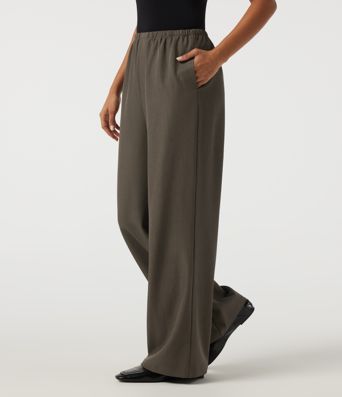 Mid Rise Straight Leg Work Pants with Pockets Mid Rise Straight Leg Work Pants with Pockets