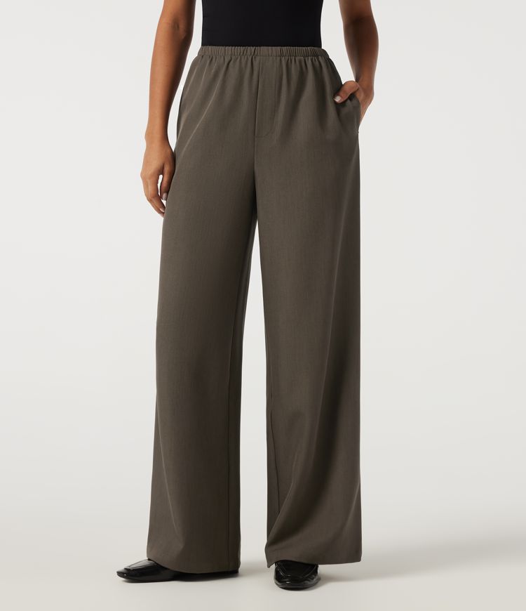 Mid Rise Straight Leg Work Pants with Pockets Mid Rise Straight Leg Work Pants with Pockets