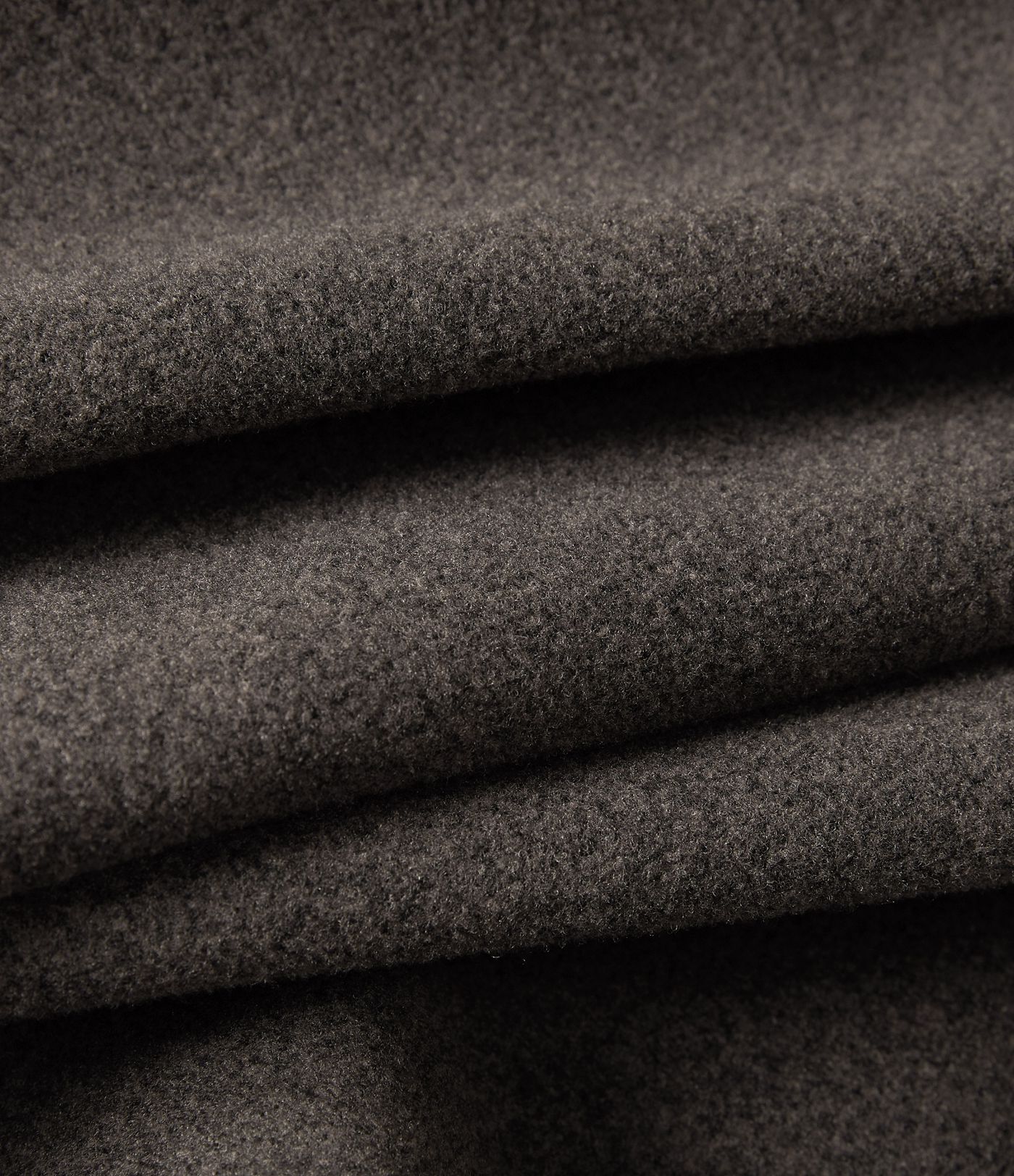 Fleece-Arbeitsmantel mit Kapuze, Kordelzug, langen Ärmeln und Taschen