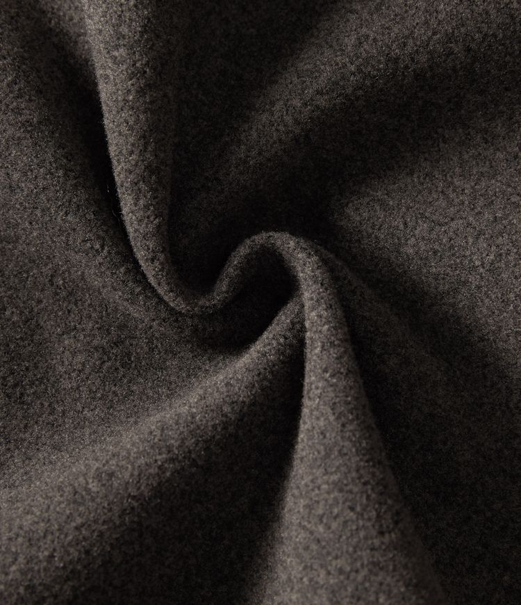 Fleece-Arbeitsmantel mit Kapuze, Kordelzug, langen Ärmeln und Taschen