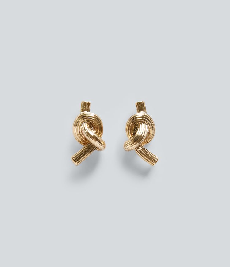 Boucles d'oreilles à clous nœud