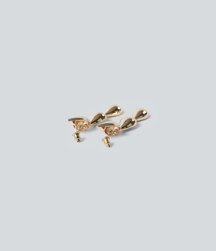 Gold Water Drop Earrings / 2