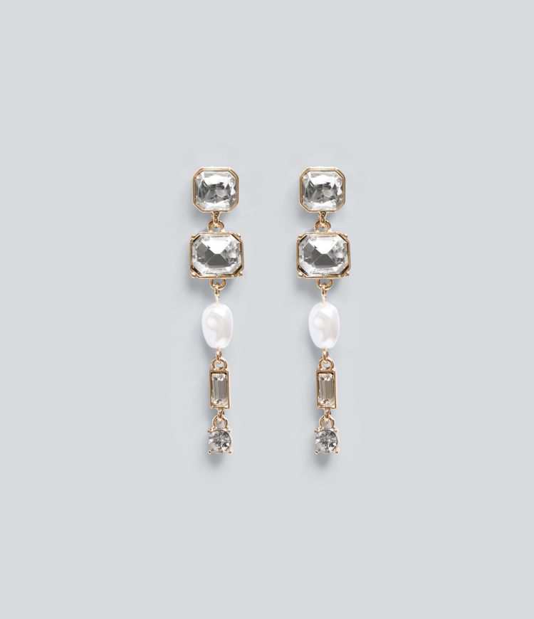 Stylish party earrings with pendants