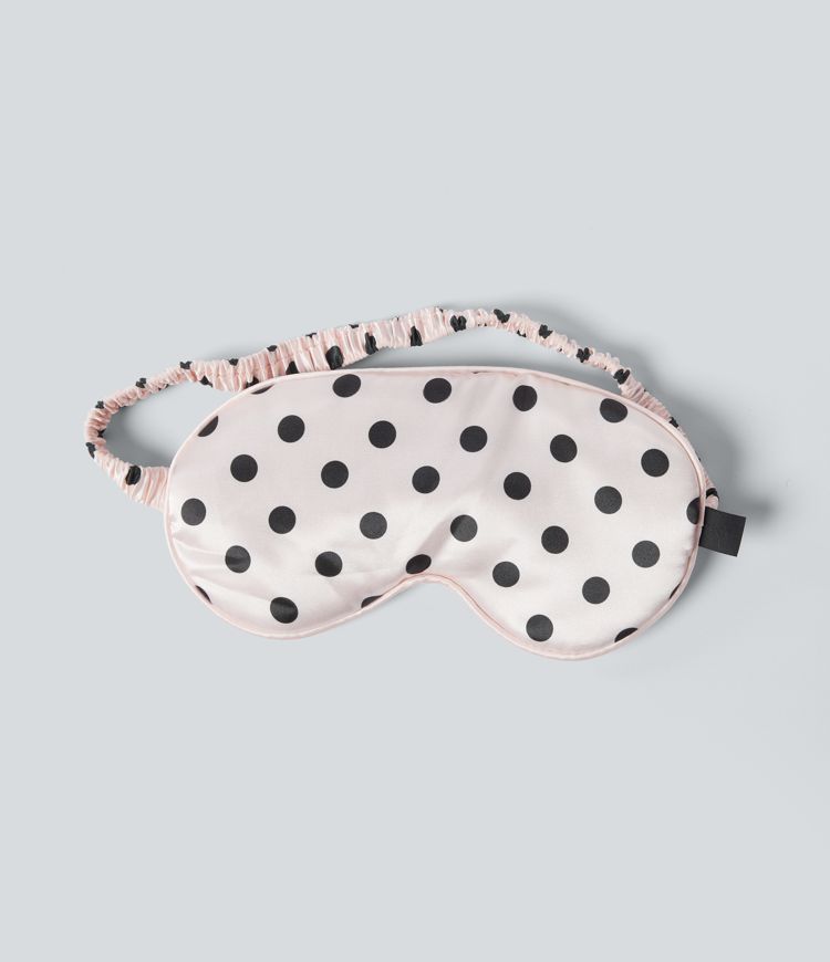 Misty White Ensemble masque de sommeil à pois et chouchou / 2