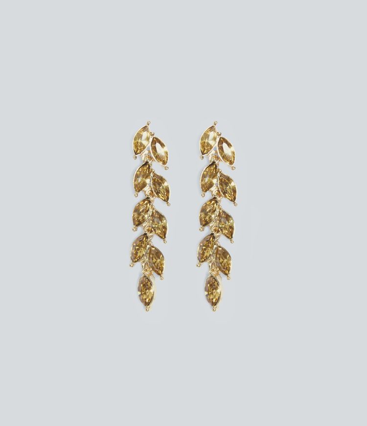 Leaf Tassel Earrings