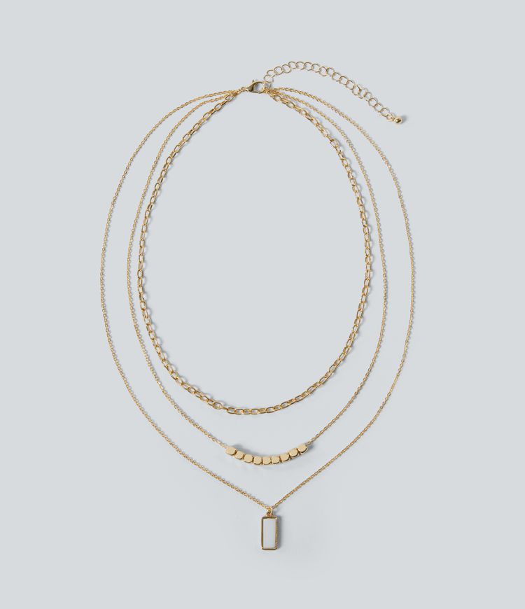 Collier multirangs minimaliste