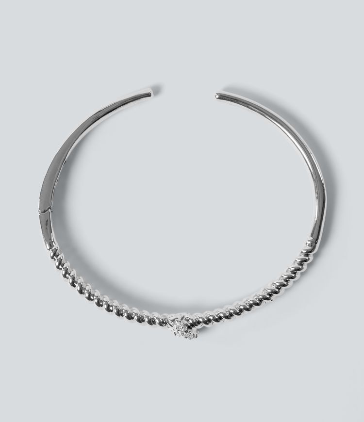 Bracelet en corde noué avec strass