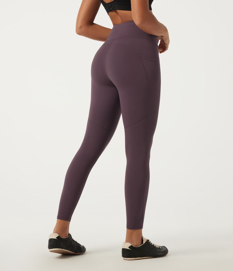 Quick Dry High Waisted Tummy Control Yoga Leggings with Pockets