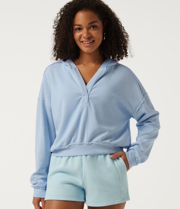 Hooded Batwing Long Sleeve Casual Sweatshirt