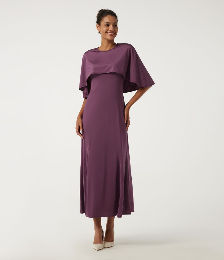 Round Neck Sleeveless Cut Out A-Line Party Maxi Dress