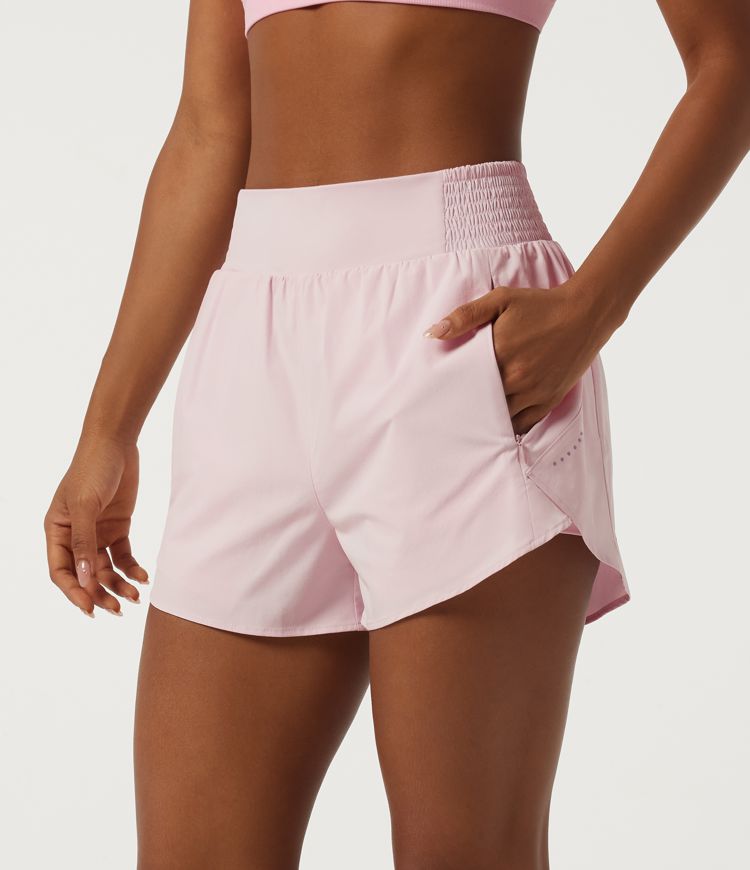 Breezeful™ High Waisted 2-in-1 Quick Dry Track Short 3" with Pockets