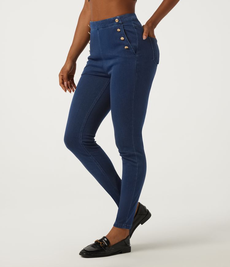 Halara Flex™ High Waisted Skinny Casual Cotton Jeans with Pockets