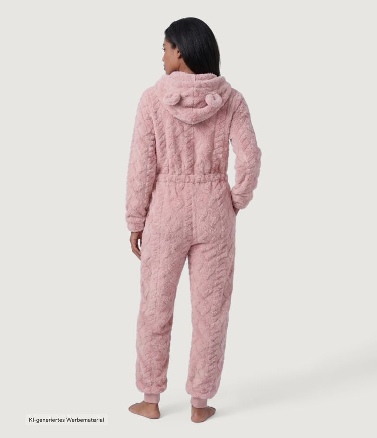 Pinkesque Lounge-Jumpsuit mit Kapuze, Seitentaschen und langen Ärmeln - Easy Peezy Edition / 2