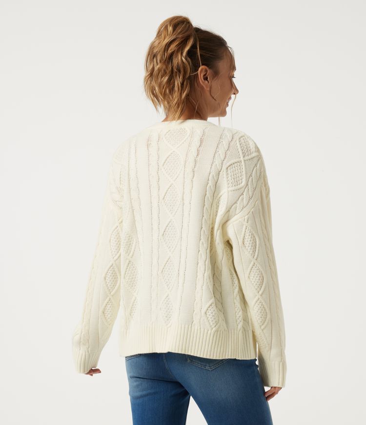 Vanilla Ice V Neck Long Sleeve Casual Cardigan / 2