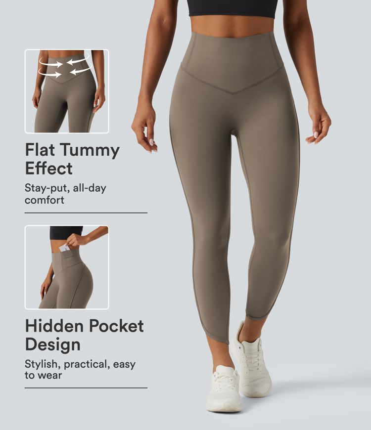 Halara UltraSculpt™ High Waisted Tummy Control Workout Leggings with Pockets