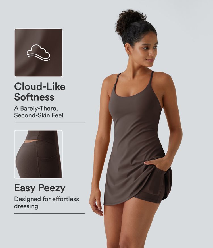SoftlyZero™ Plush Backless Active Dress-Easy Peezy Edition