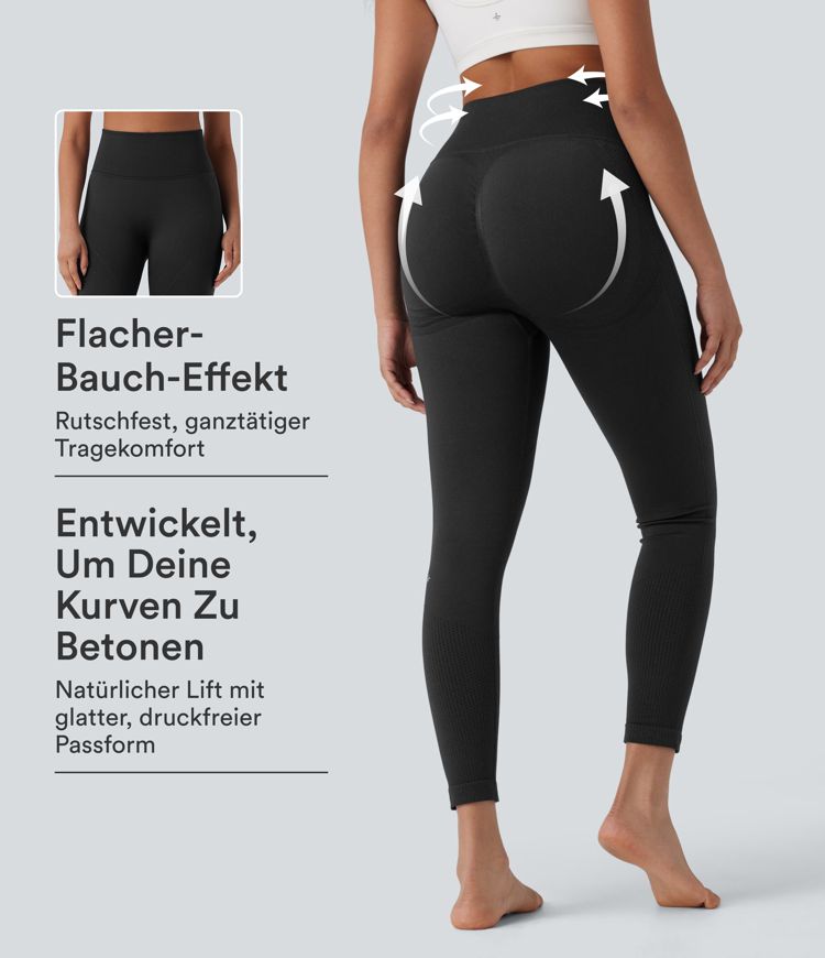 OneForm Seamless Flow - Yoga-Leggings mit hohem Bund und Bauchkontrolle - Po-Lifting