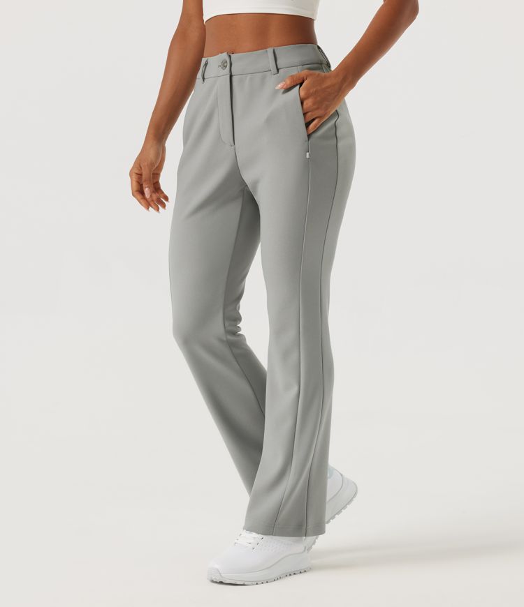 Mid Rise Bootcut Golf Pants with Pockets