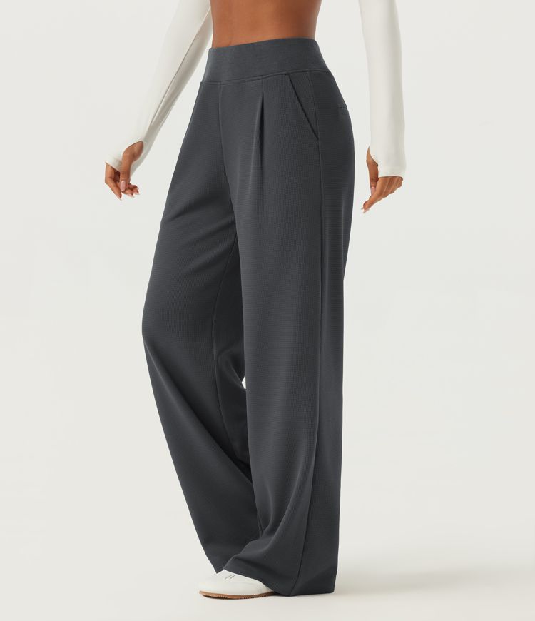 High Waisted Baggy Yoga Pants with Pockets