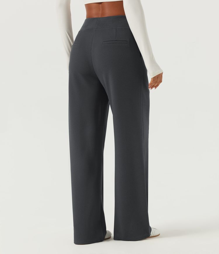 Phantom High Waisted Baggy Yoga Pants with Pockets / 2