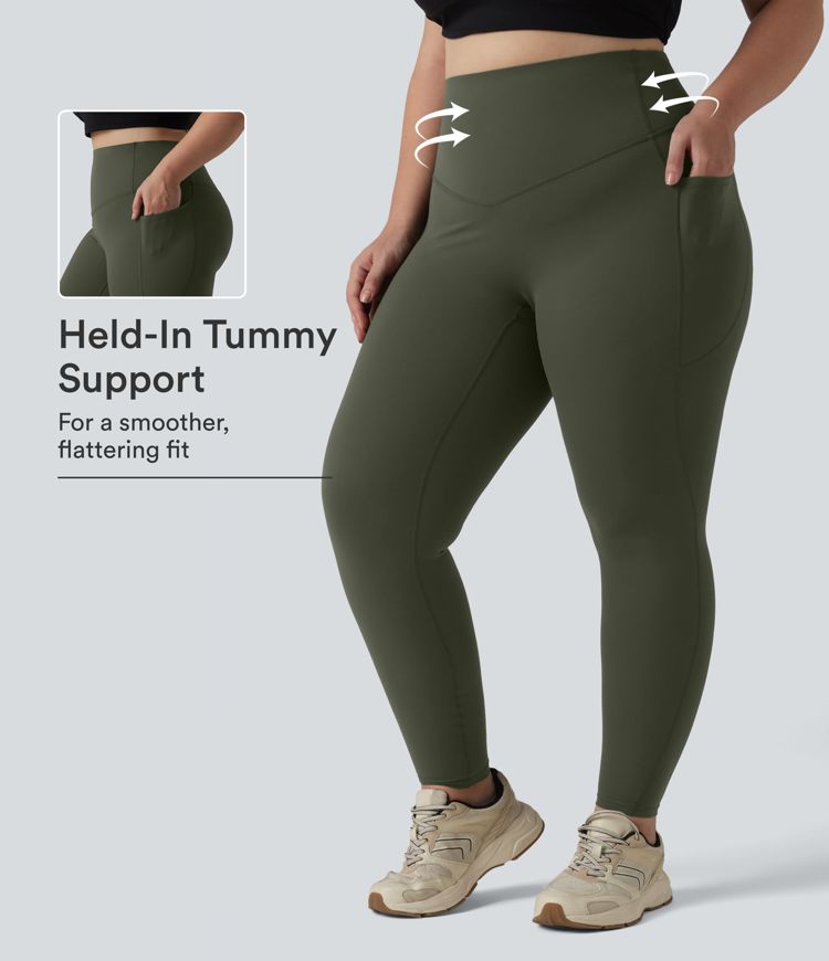 Halara UltraSculpt™ High Waisted Tummy Control Pocket Shaping Training Plus Size Leggings