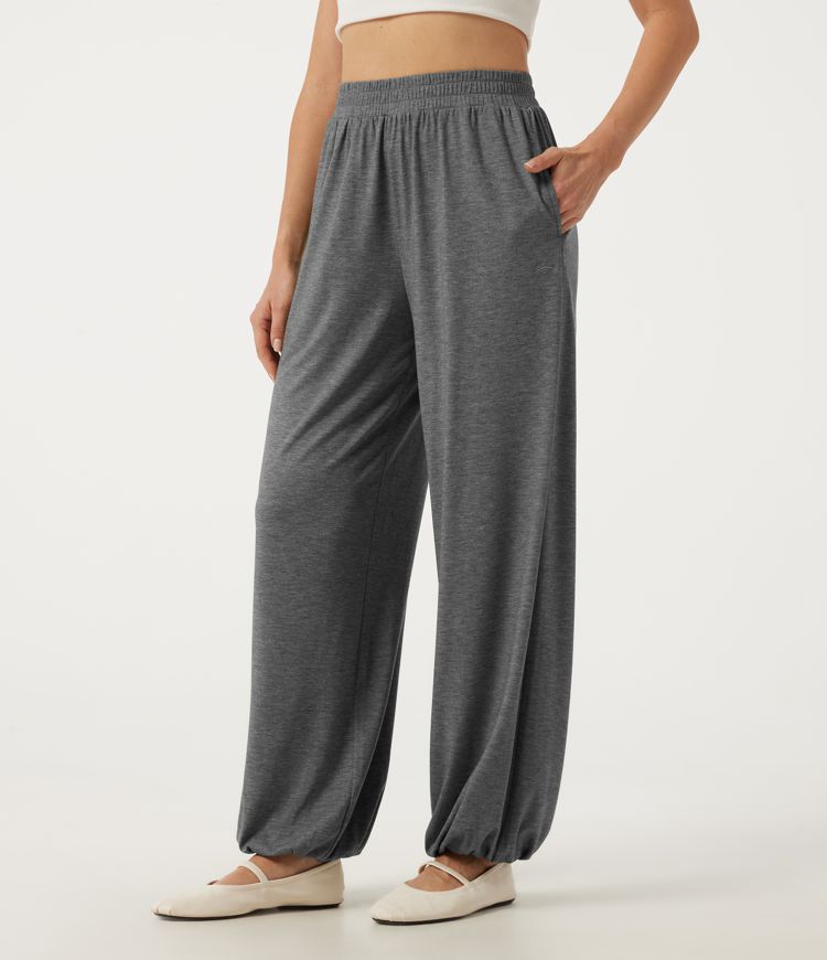 High Waisted Casual Joggers with Pockets 