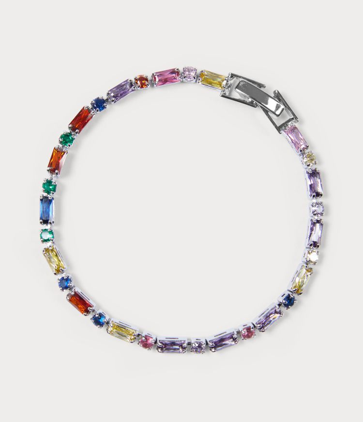 Colored Glass Casual Bracelet