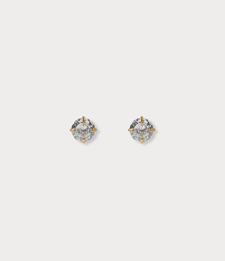Minimalist Round Cubic Zirconia Casual Earrings