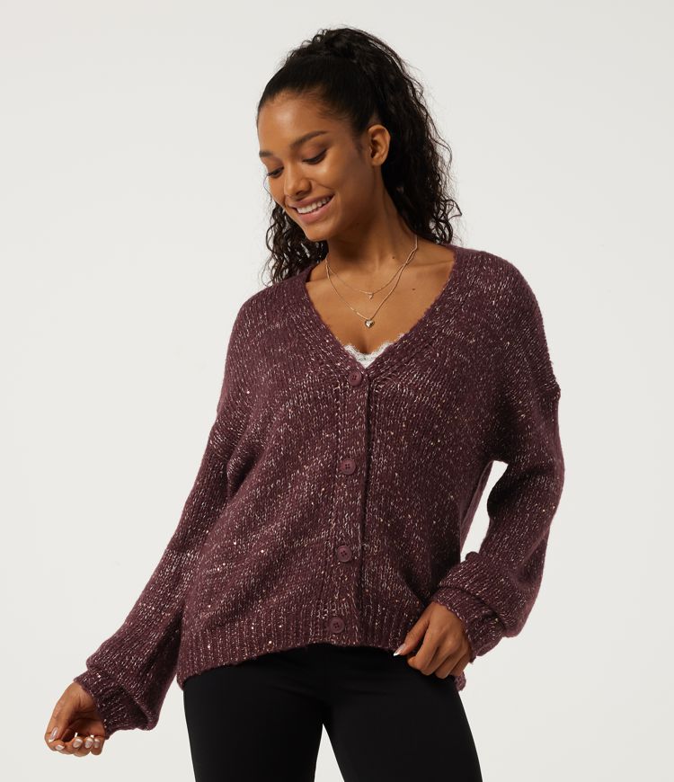 V Neck Long Sleeve Casual Cardigan