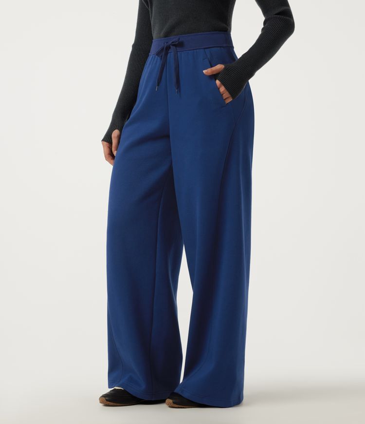 Mid Rise Drawstring Baggy Casual Sweatpants with Pockets