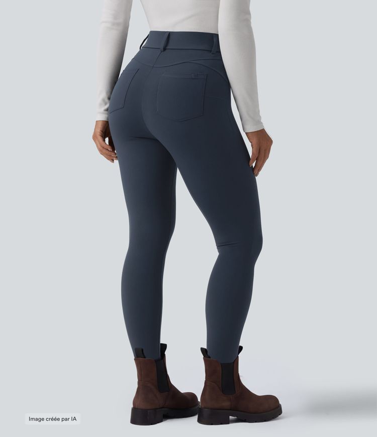 Legging décontracté 7/8 Halara UltraSculpt™ taille haute avec poches