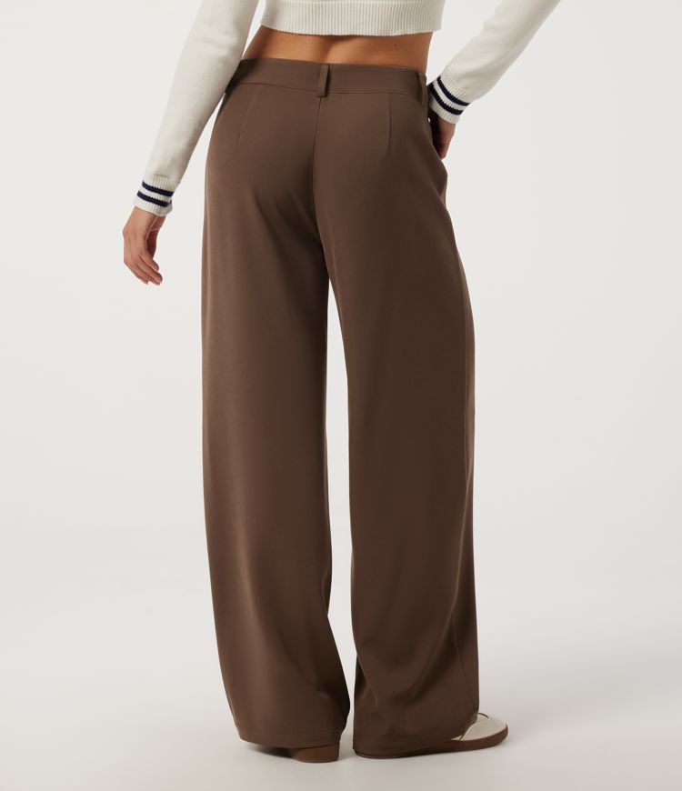 Partridge Mid Rise Barrel Leg Casual Pants with Pockets / 2