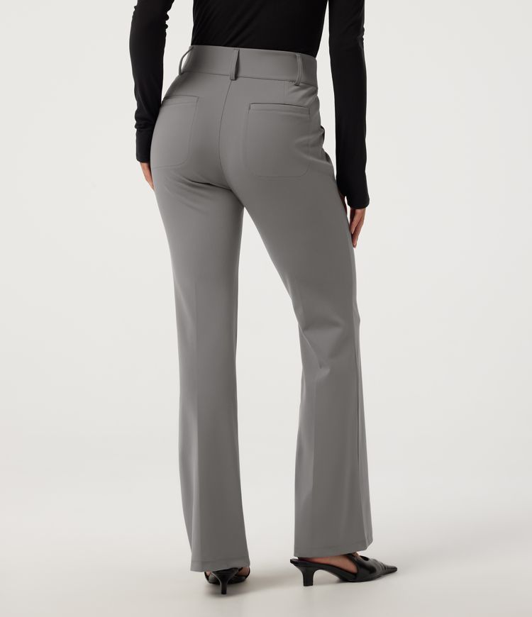 Silent Storm Halara DayStretch™ Mid Rise Bootcut Work Pants with Pockets / 2