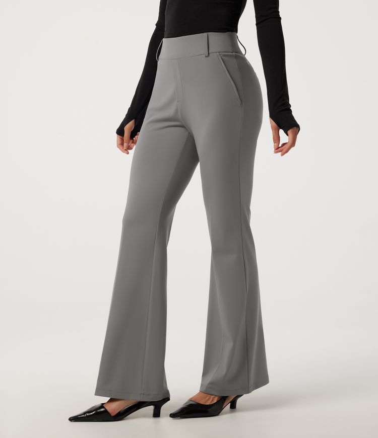 Halara DayStretch™ Mid Rise Bootcut Work Pants with Pockets