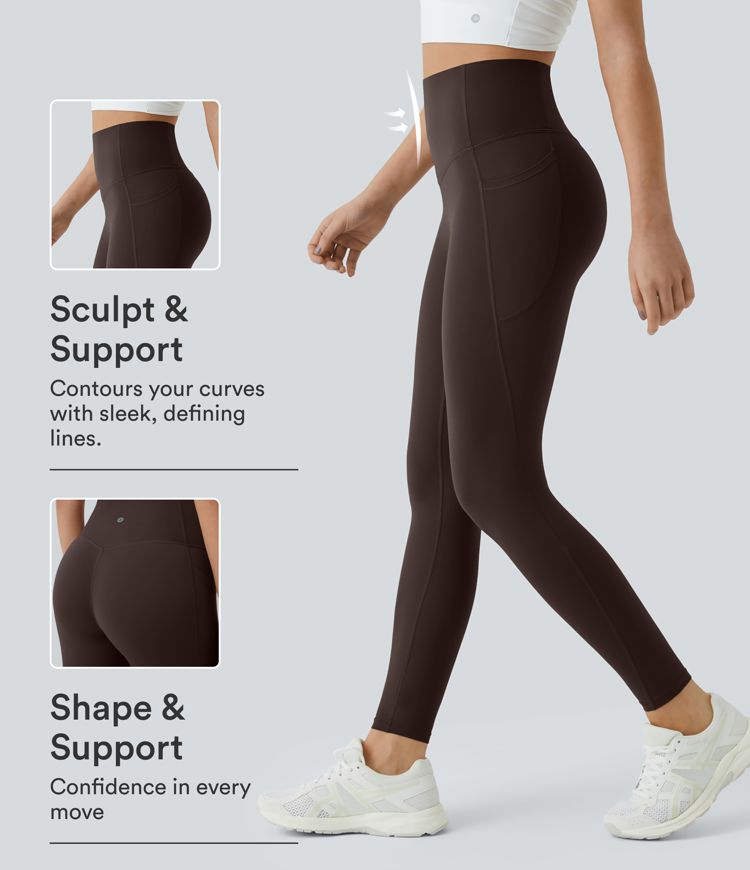 Halara UltraSculpt™ High Waisted Tummy Control Pocket Shaping Training Leggings
