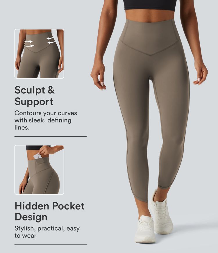 Halara UltraSculpt™ High Waisted Tummy Control Workout Leggings with Pockets