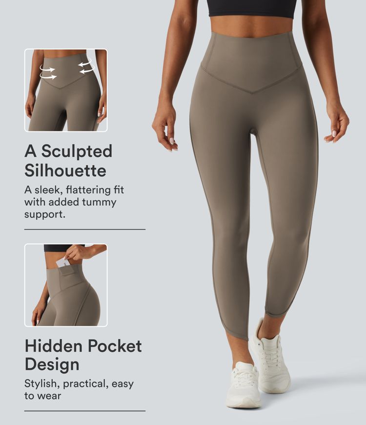 Halara UltraSculpt™ High Waisted Tummy Control Workout Leggings with Pockets